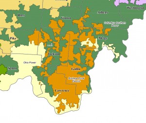 Buckeye Rural Electric Coverage Area